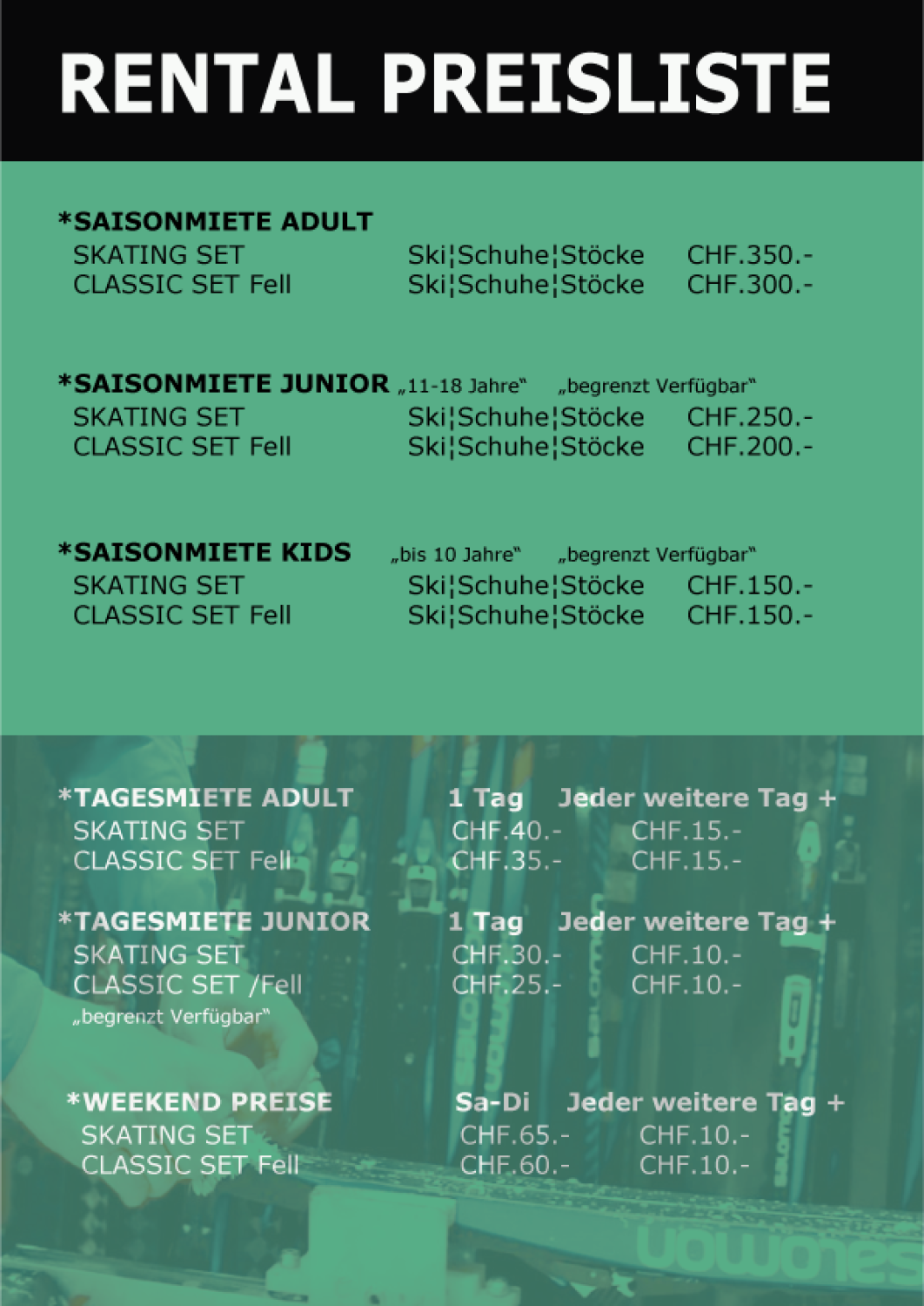 SAISONMIETE Skating Set