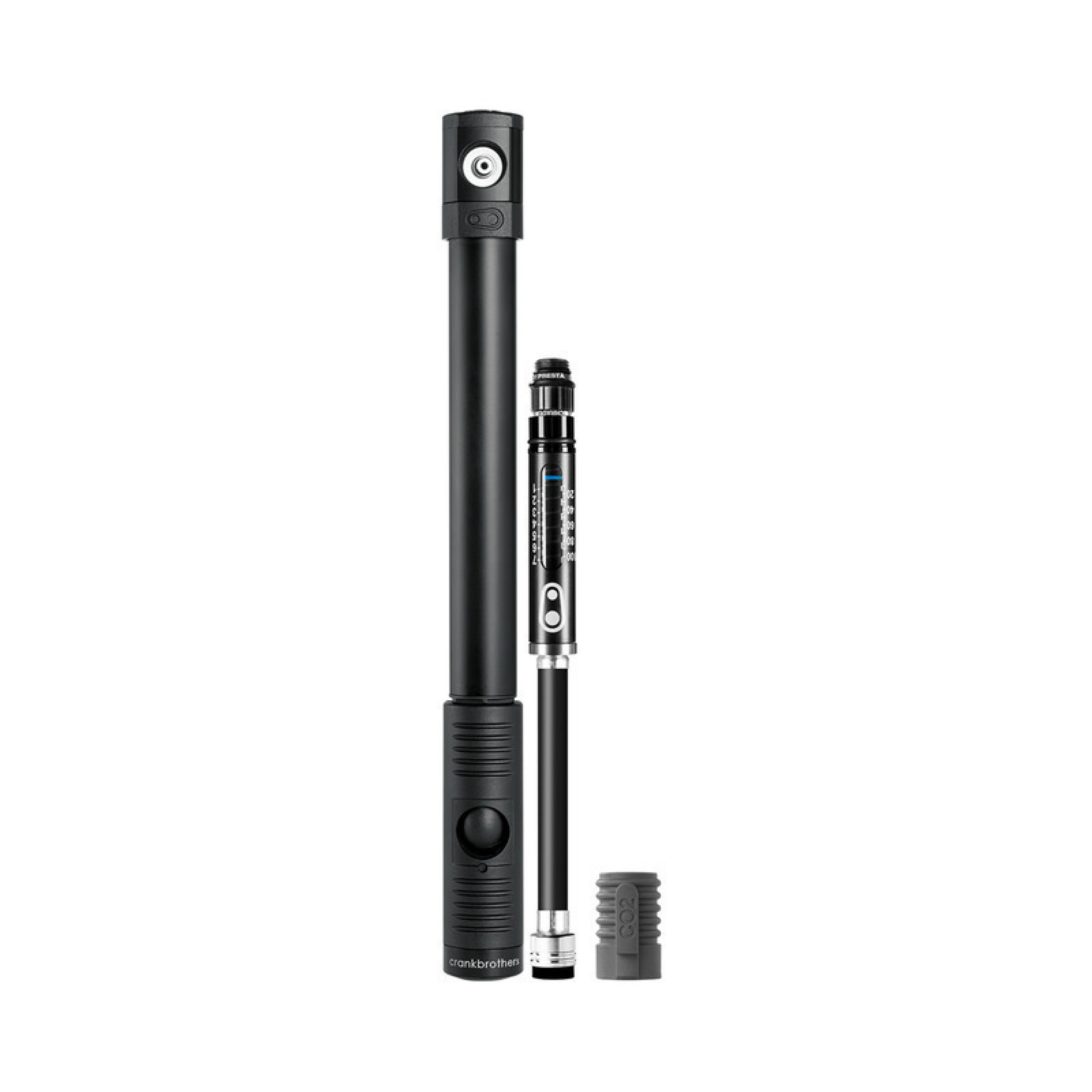 Crankbrothers Pumpe Klic HV Gauge CO2 inflator