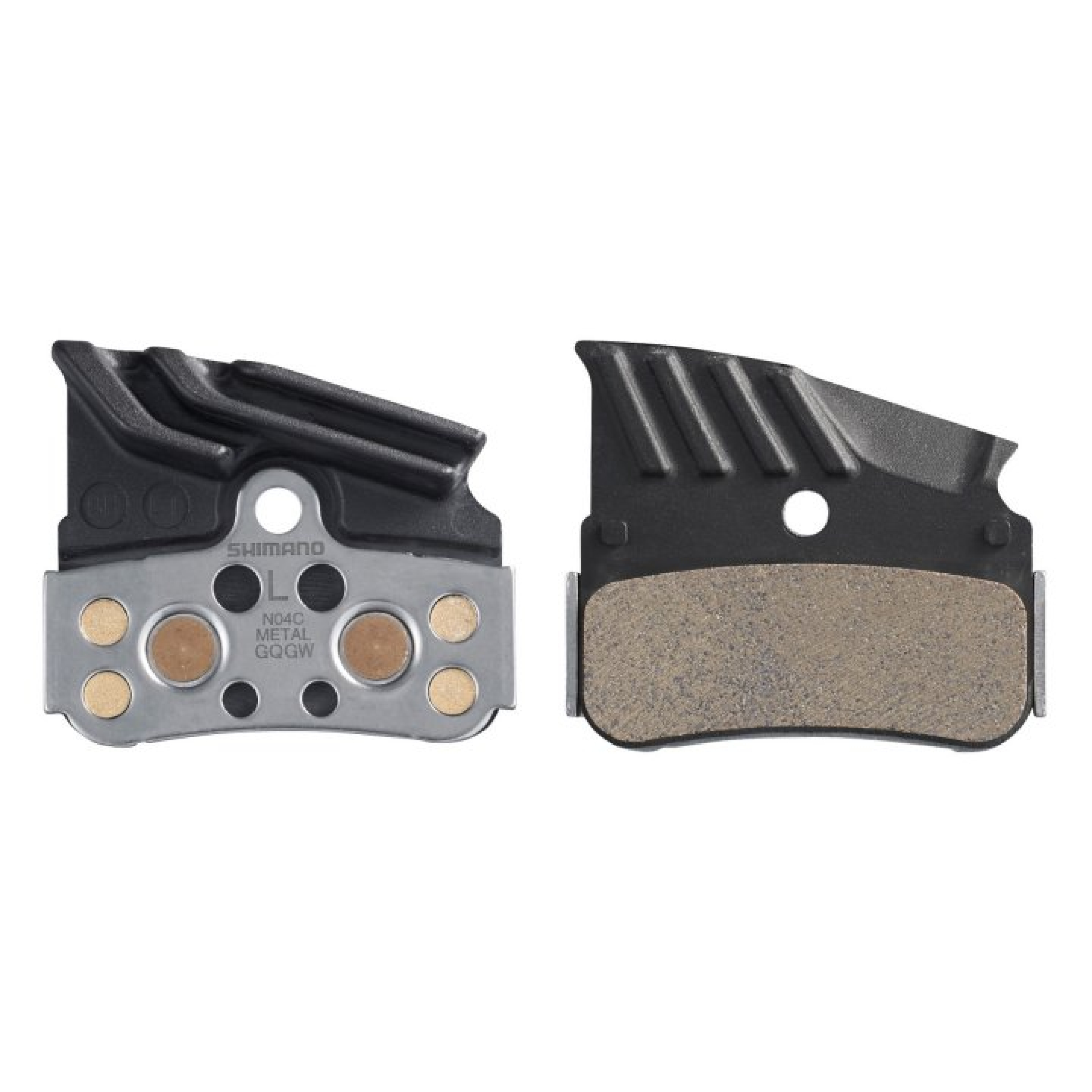 Shimano Bremsbeläge N04C Metall mit Lamellen Paar